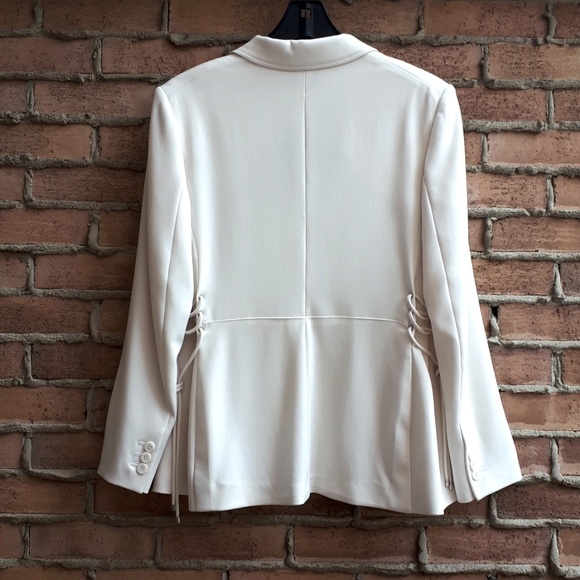 Theory Admiral Lace-Up Crepe Jacket - Picture 8 of 16